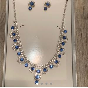 Night blue diamonds jewelry set